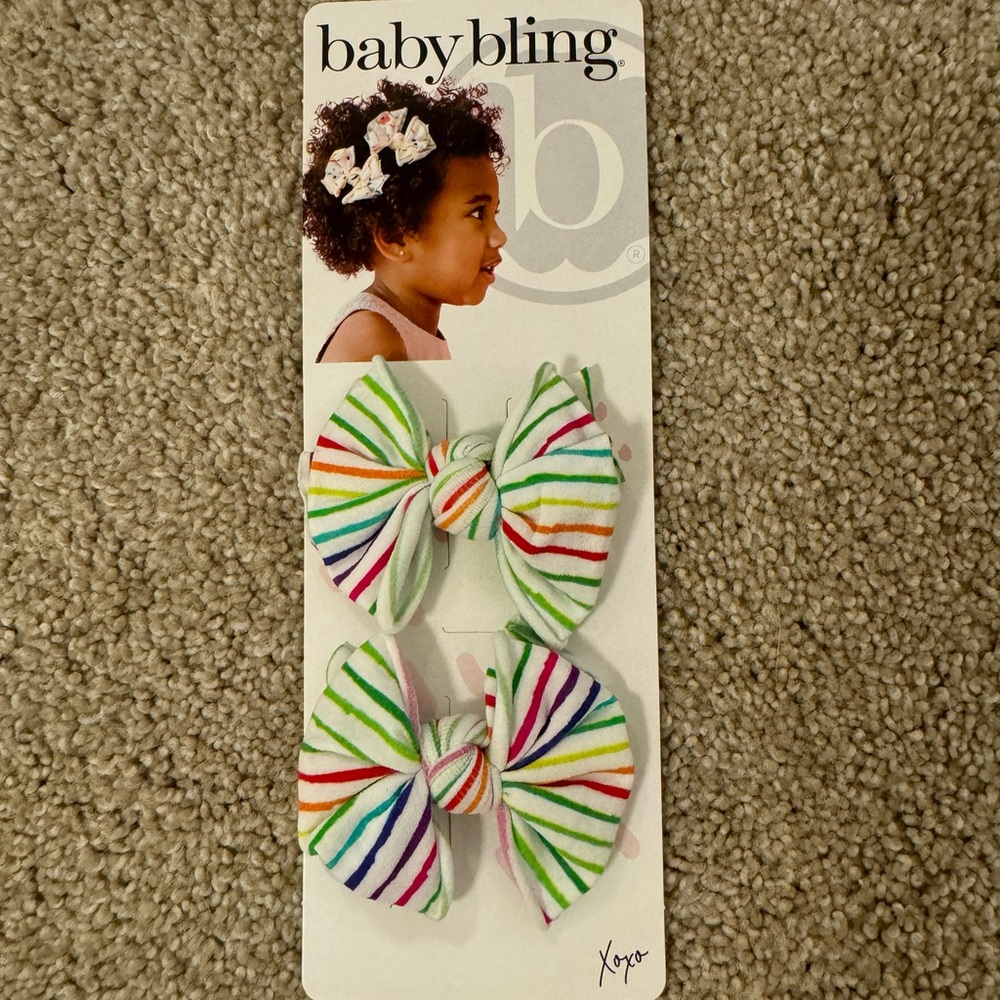 Baby Bling Rainbow 2PK baby fab bows